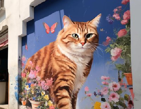  三台自己绘制有个性的手绘墙