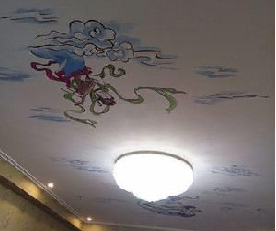  三台如何快速绘制天花板上的手绘墙？